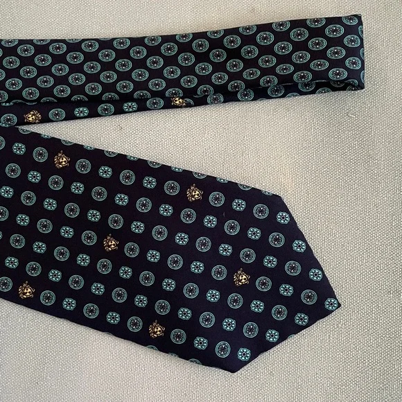 Authentic Versace Silk Tie Medusa